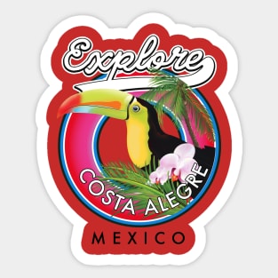 Explore Costa Alegre logo Sticker